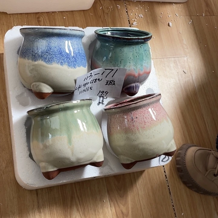 粗陶多肉花盆微瑕171