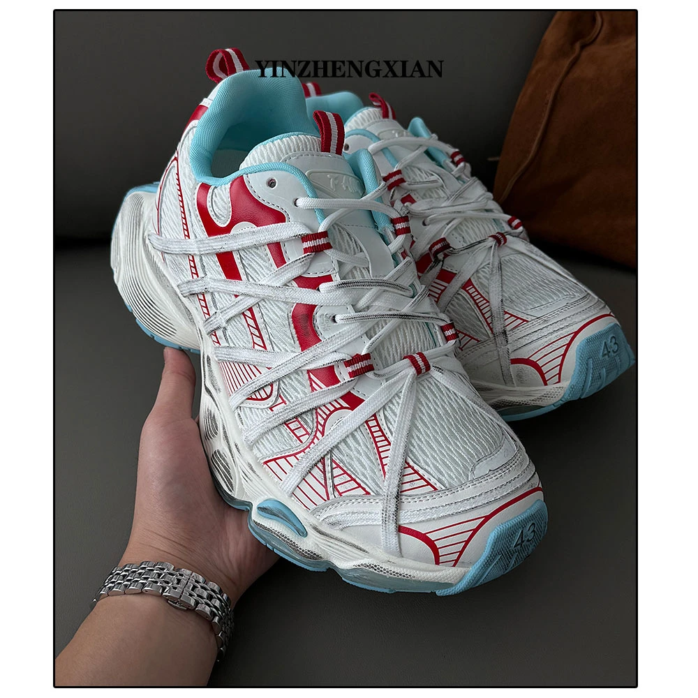 尹政贤 秋季增高透气休闲风青年休闲板鞋运动鞋黑色鞋子潮流