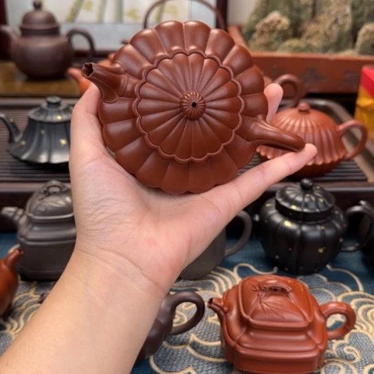 茶壶紫砂舒合朱泥