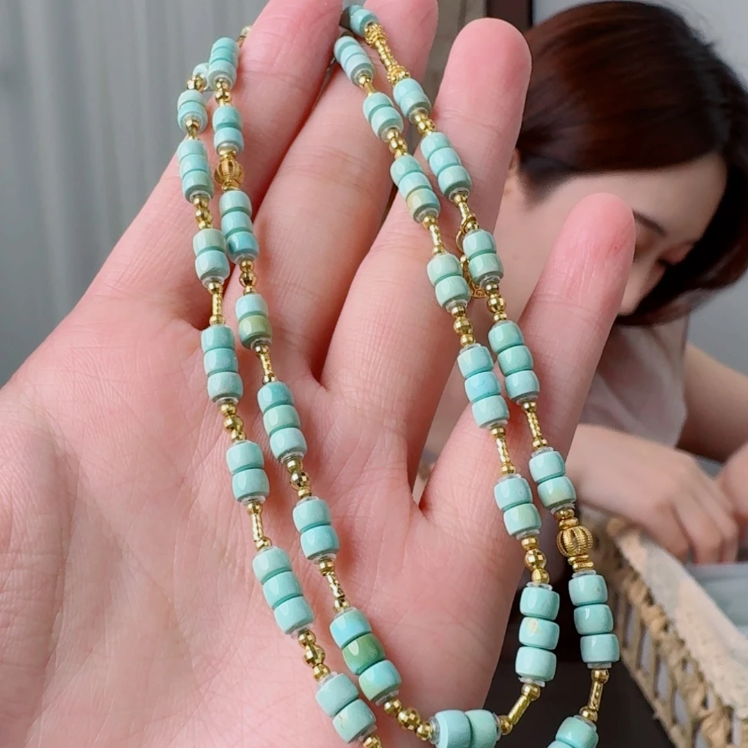 18K金镶嵌绿松石珠宝奇石