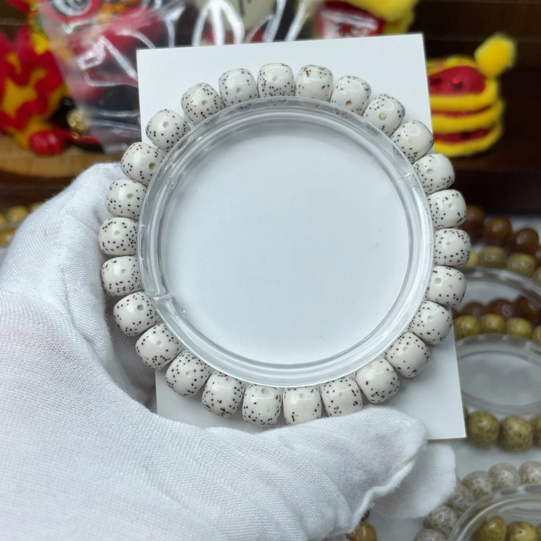 星月菩提手串原生态原白9月留白