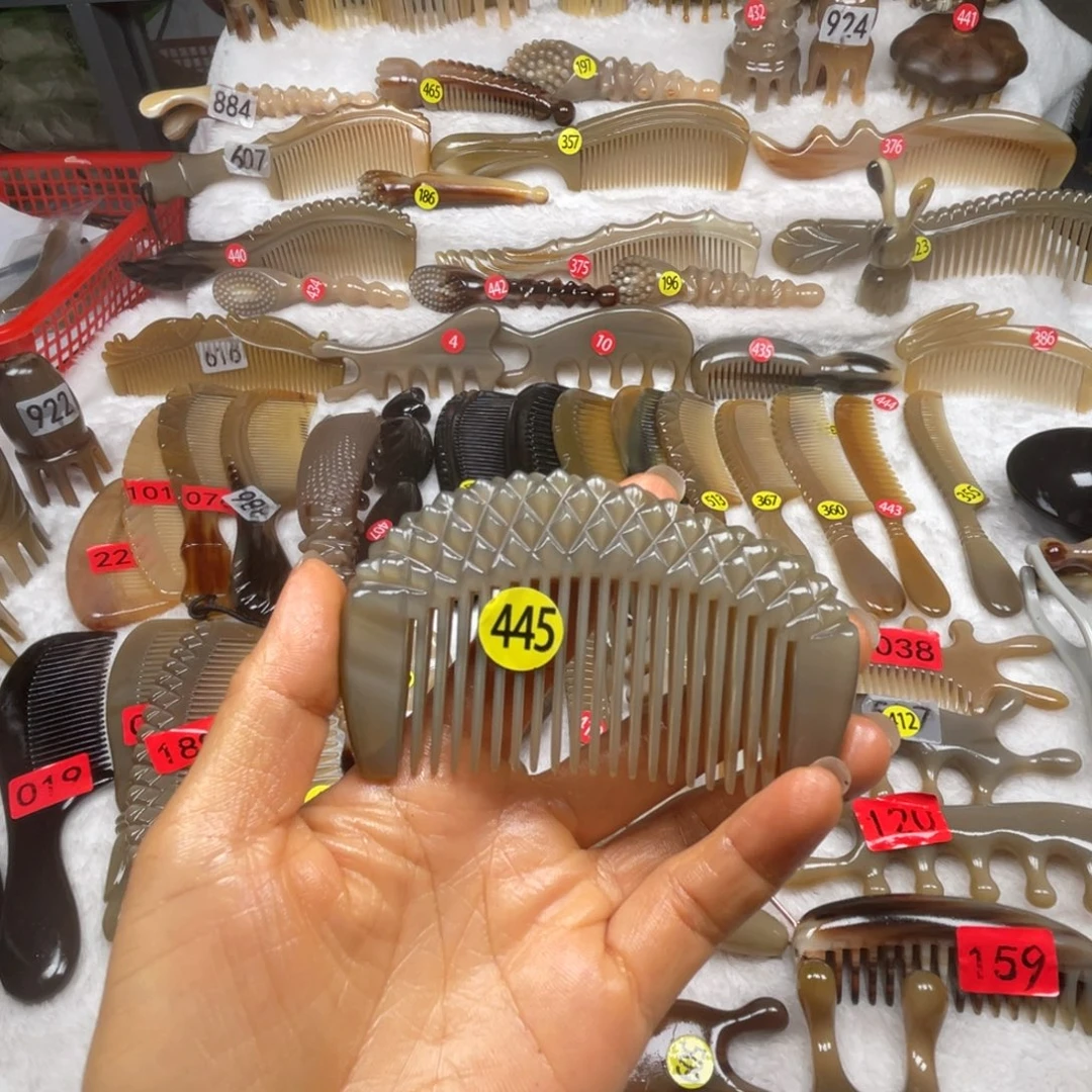 三***猪牛角梳福利款梳子