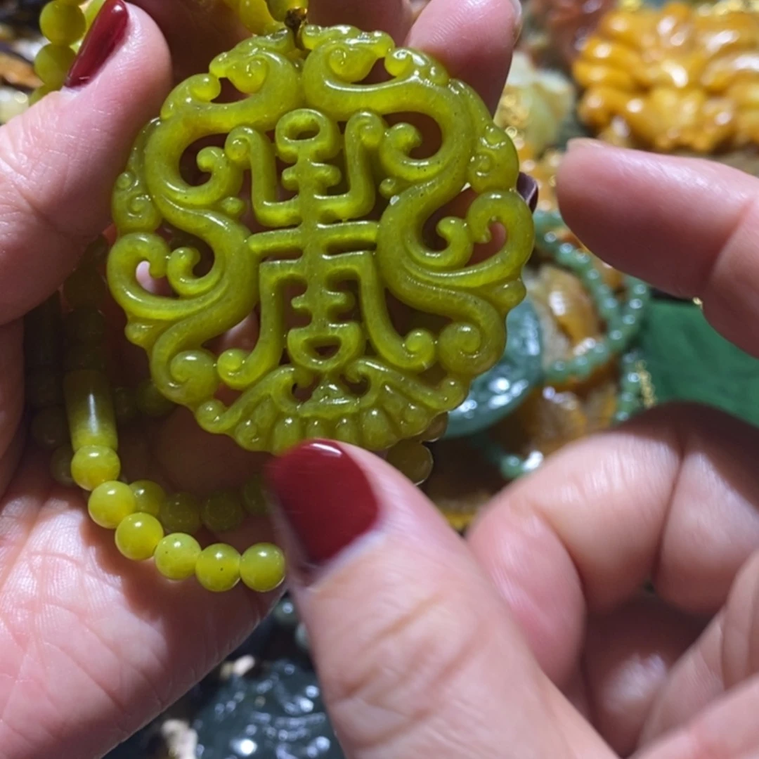 【闪购商品】岫玉毛衣链未镶嵌