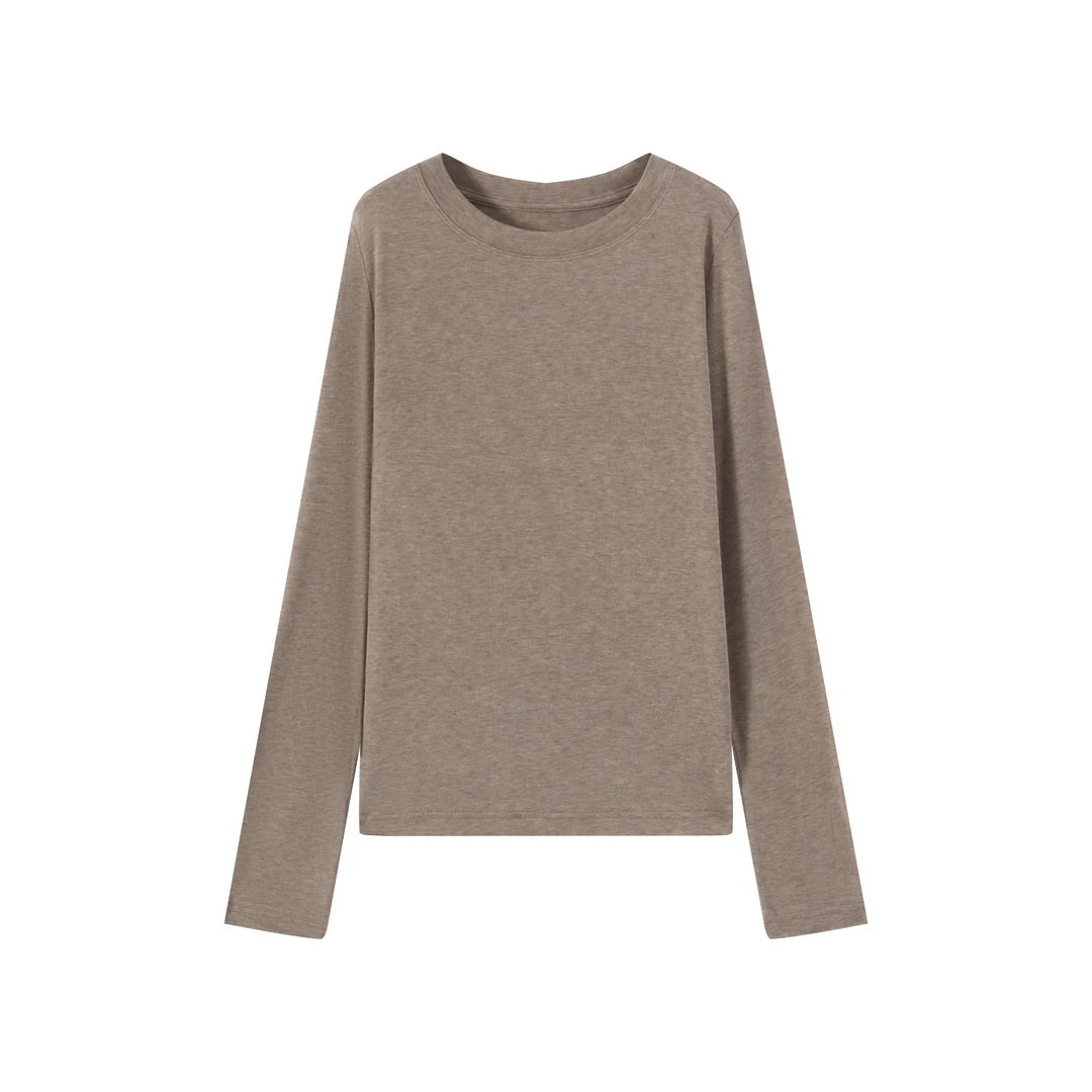 超细绵羊毛天丝针织衫兰精天丝早春时尚通勤气质显瘦百搭修身保暖