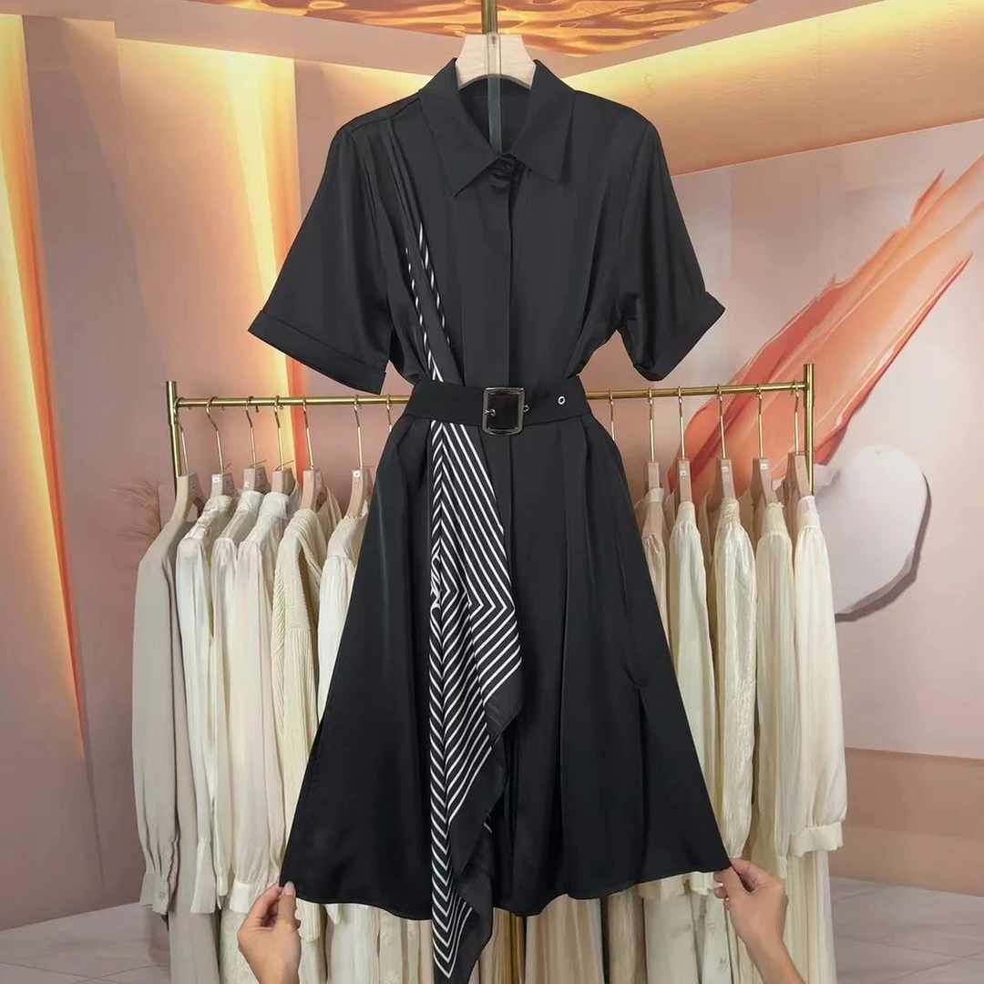 【RG372】2025年时尚气质百搭减龄显瘦新款高级设计感轻奢女装长裙