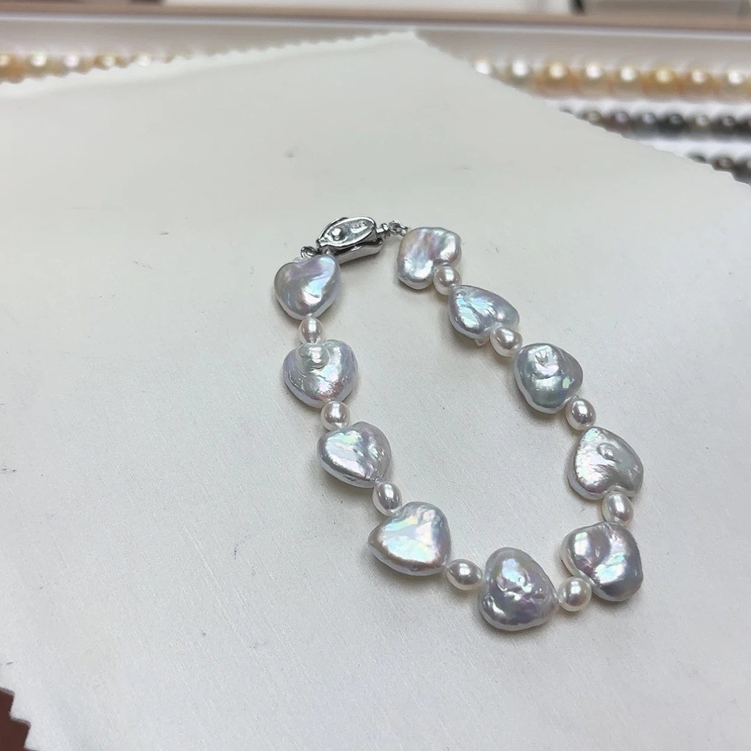 淡水珍珠未镶嵌颈饰巴洛克手链