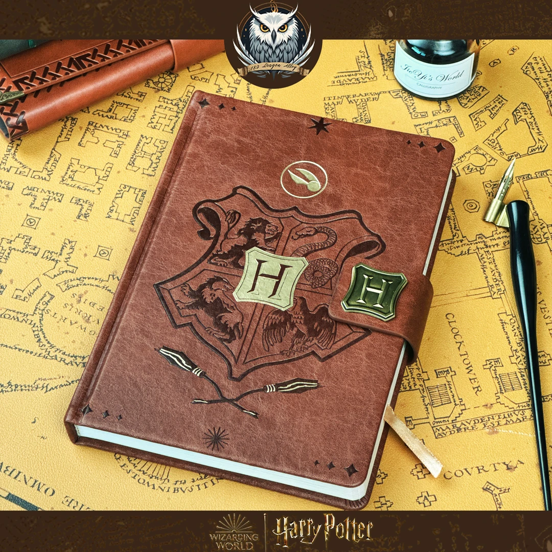 笔记本·魁地奇主题皮革本正版哈利波特A5学院周边本pu皮笔记本
