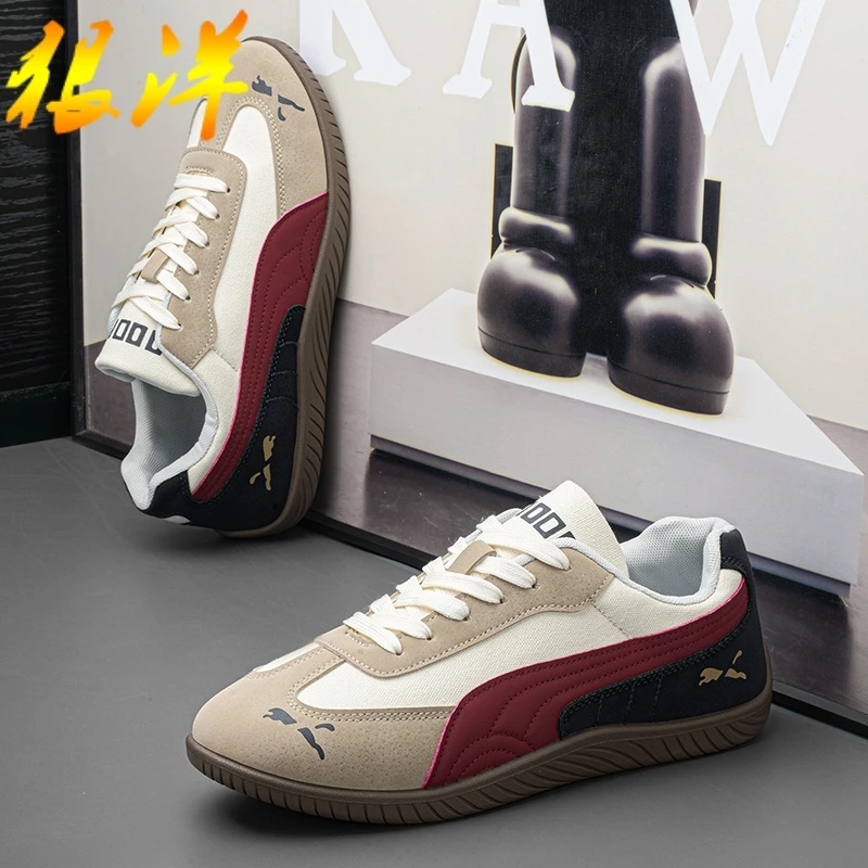 狠洋男鞋2025新款透气软底跑步阿甘鞋男士休闲运动潮流百搭鞋子男