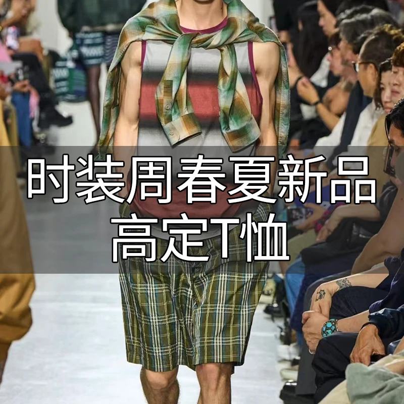 DL【25437】L罗夏季重磅短袖T恤男夏季2025新款潮牌感休闲半袖体恤