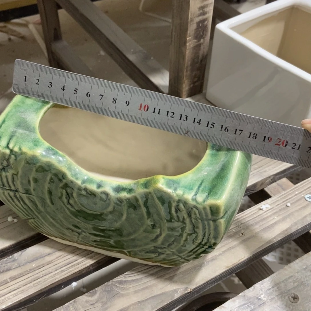 红陶高温陶瓷花盆