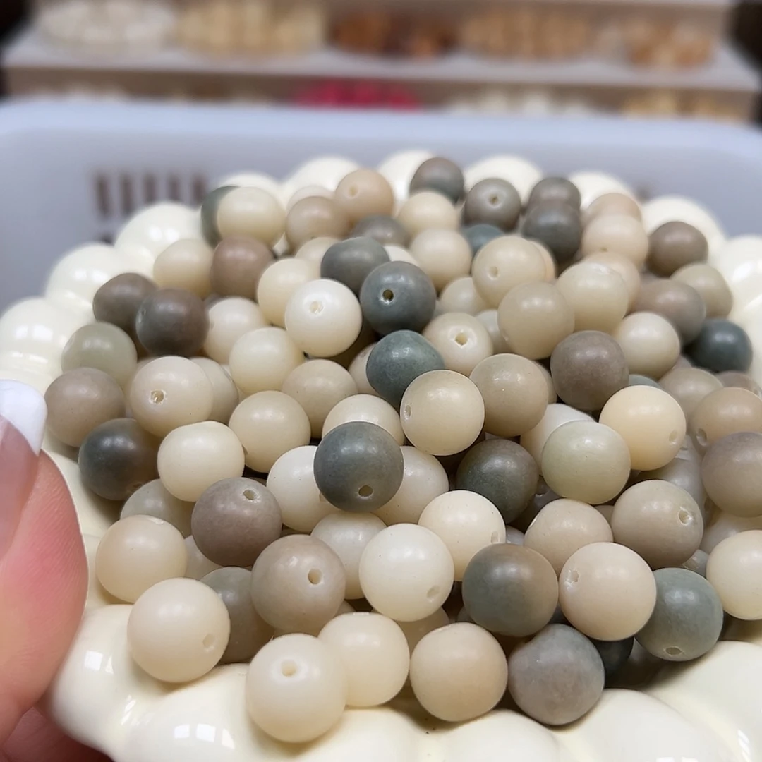 手串菩提根/象牙果微瑕卡12白绿苹果1000颗