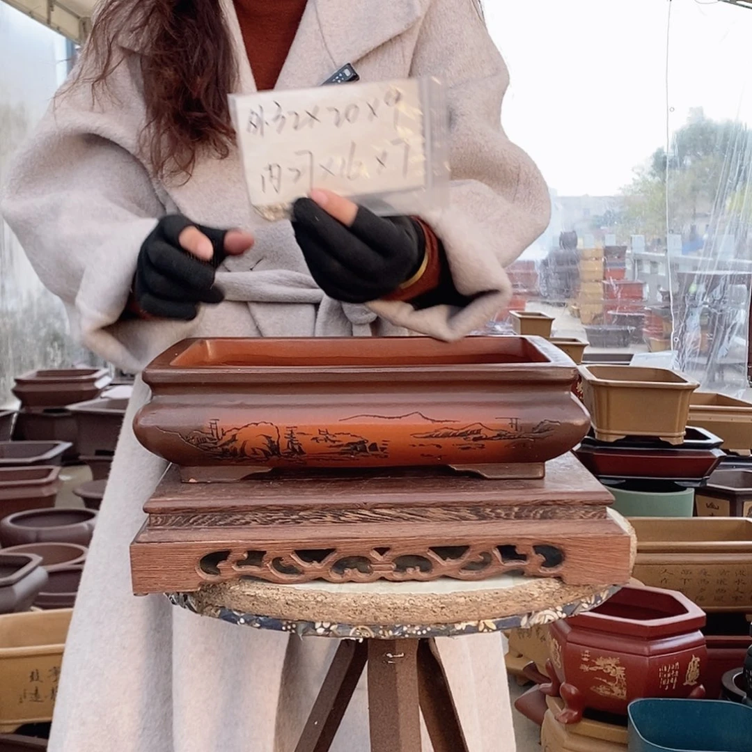 紫砂花盆紫砂花盆