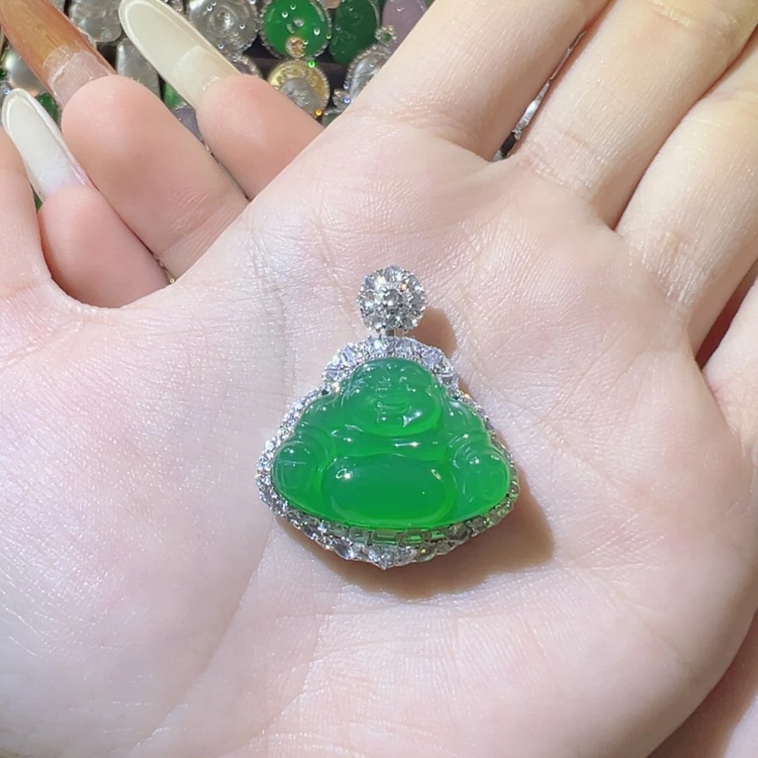 玛瑙/玉髓颈饰银S925镶嵌