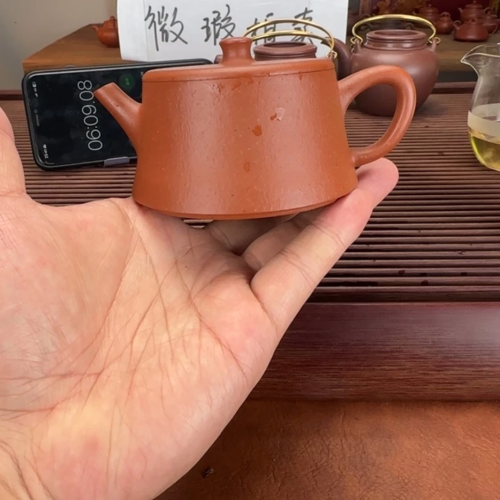 彬***哥茶壶紫砂老朱泥微瑕全手