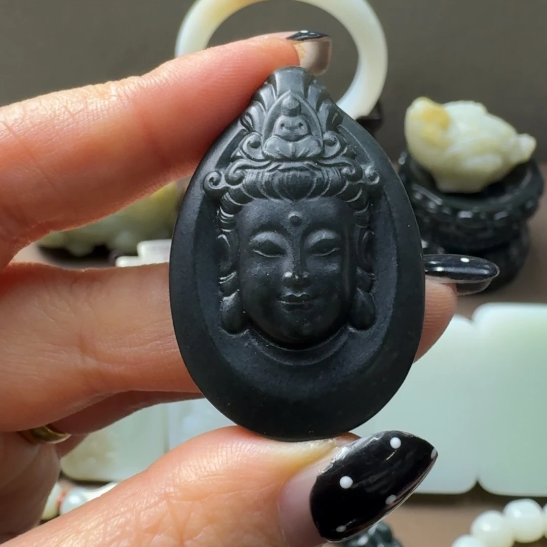 和田玉未镶嵌吊坠(不含链)