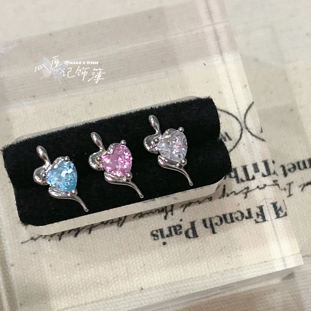 钛钢锆石耳饰 MAW 小蛇/钛钢小巧百搭耳钉耳骨钉