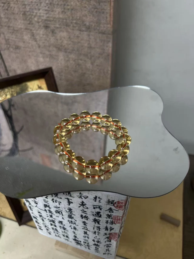 黄水晶12mm单圈手串