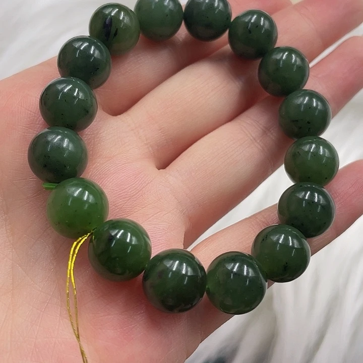 手链未镶嵌和田玉（碧玉）开**开