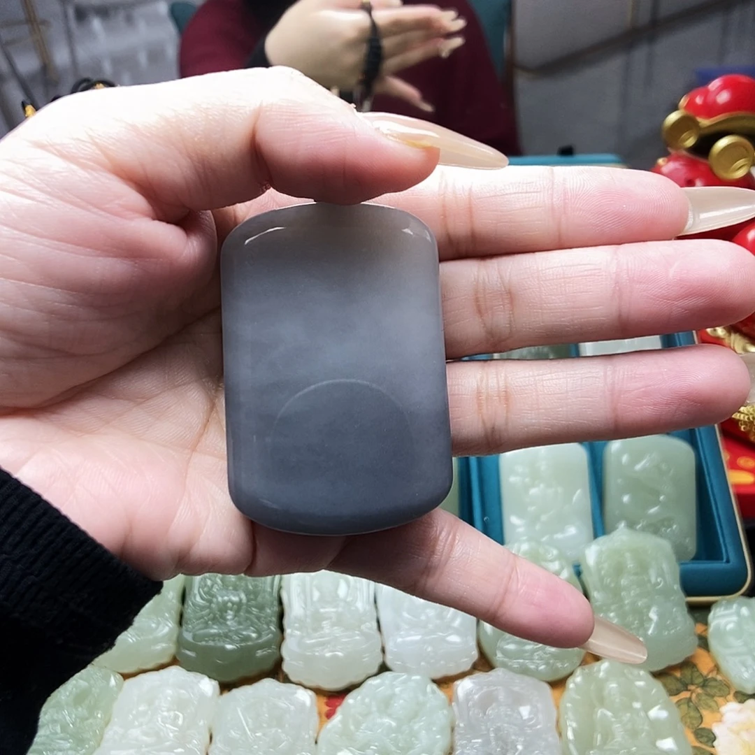和田玉颈饰未镶嵌芝***6