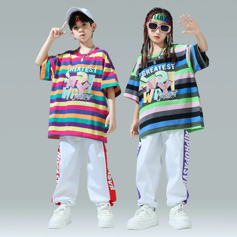 六一儿童嘻哈hiphop街舞演出服中小学生运动会开幕式方阵团体班服