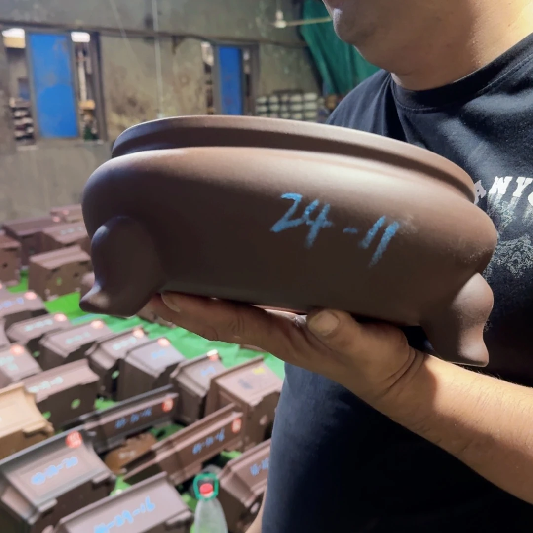 紫砂花盆紫砂花盆