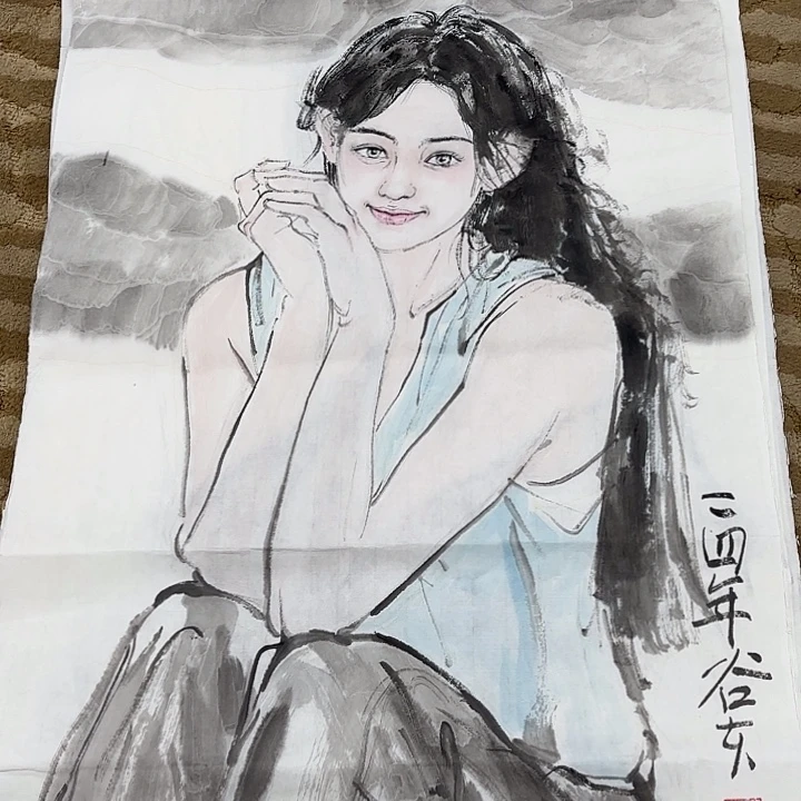 国画花鸟的翅膀和翅膀都是白色的