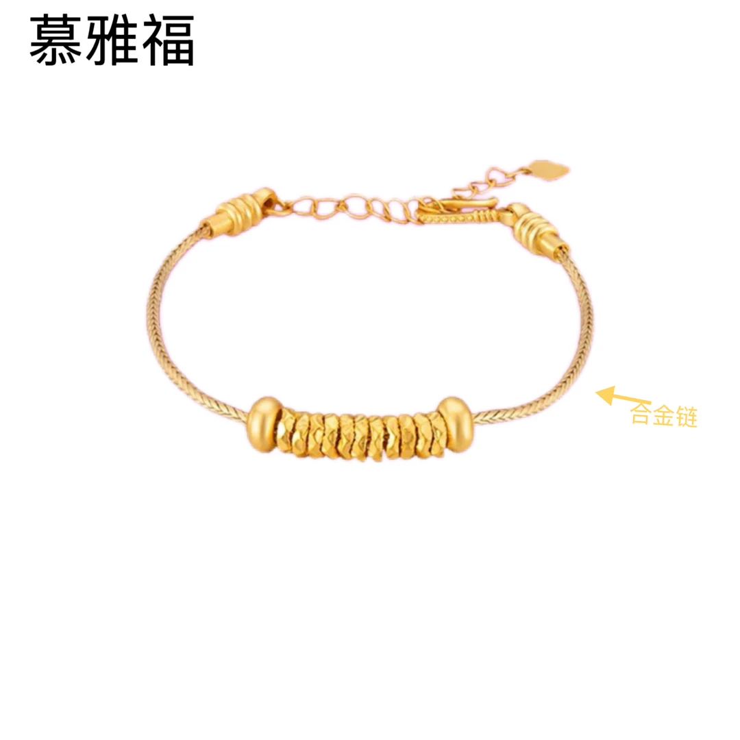 【慕雅福】足金999黄金大轮胎盘缠【卡5mm～6mm】