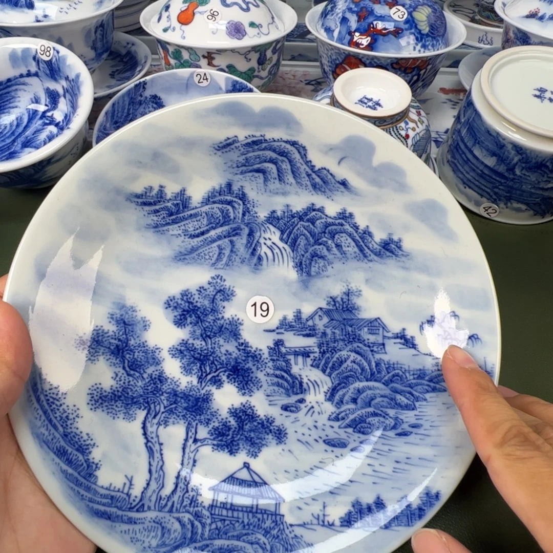 景德镇纯手工纯手绘茶具木木19