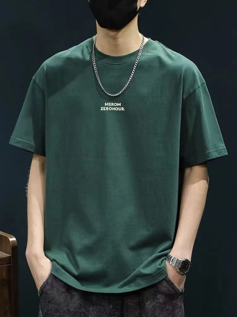 男士T恤休闲显瘦百搭衣服印花系列t恤时尚半袖上衣夏季圆领ins