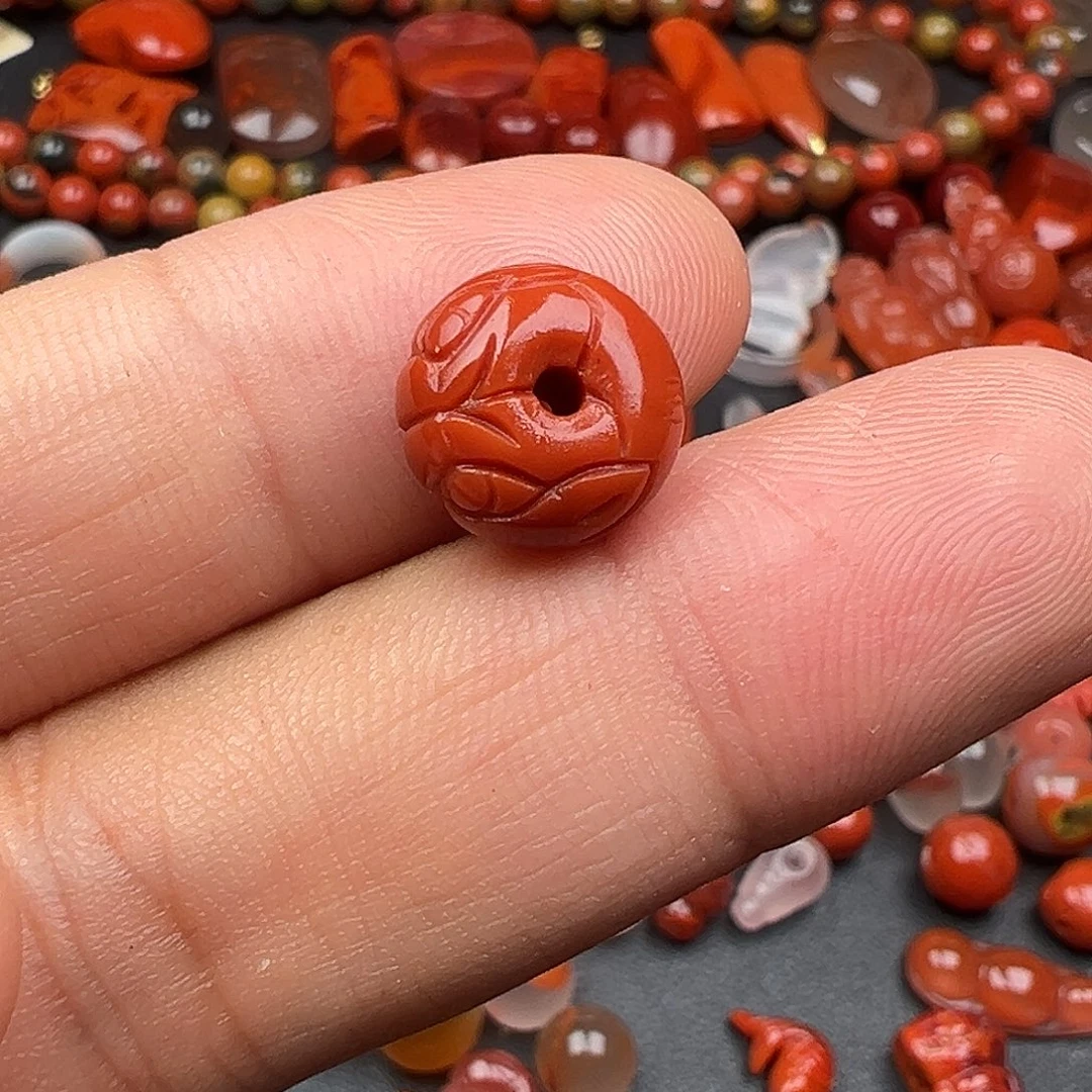 唯***陌未镶嵌珠子南红玛瑙