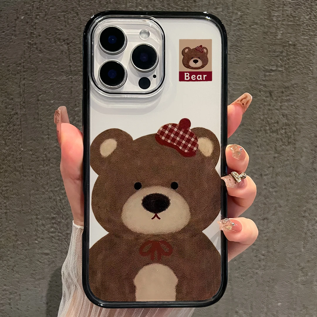 【AI键保护】帽子小熊适用苹果17promax手机壳iphone17新款创意