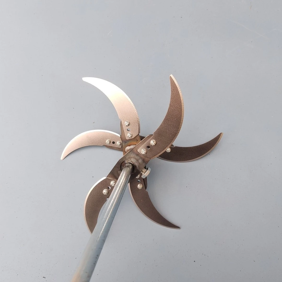 电钻改碎机电钻切草机碎草机专用加厚刀片刀架底座轴杆