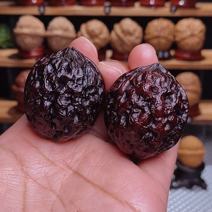 文玩核桃把件石班虎9