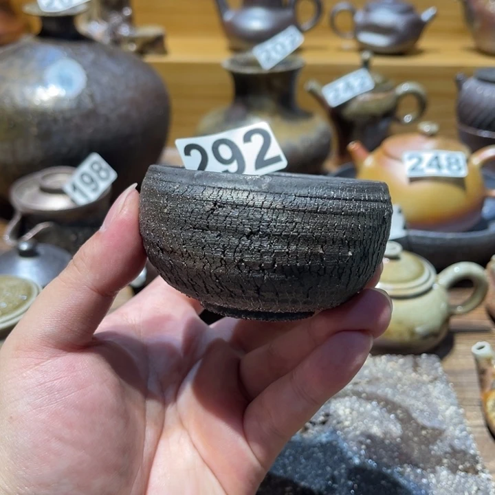 手工制作柴烧茶杯292