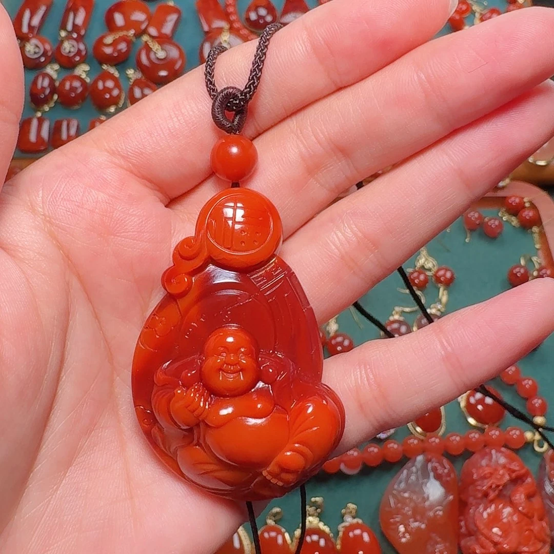 南红玛瑙未镶嵌吊坠