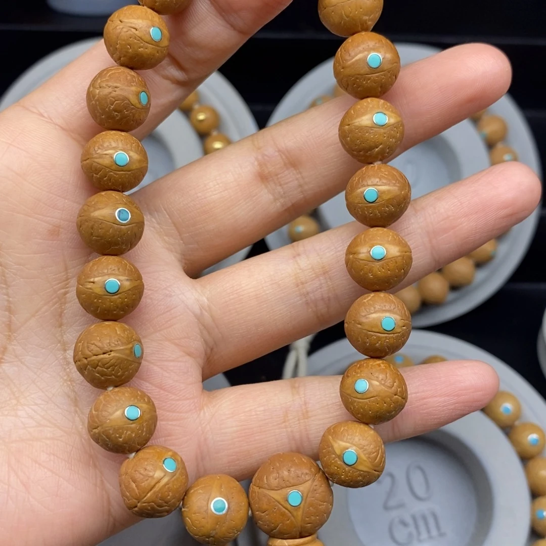 凤眼菩提手串12.5+新籽松