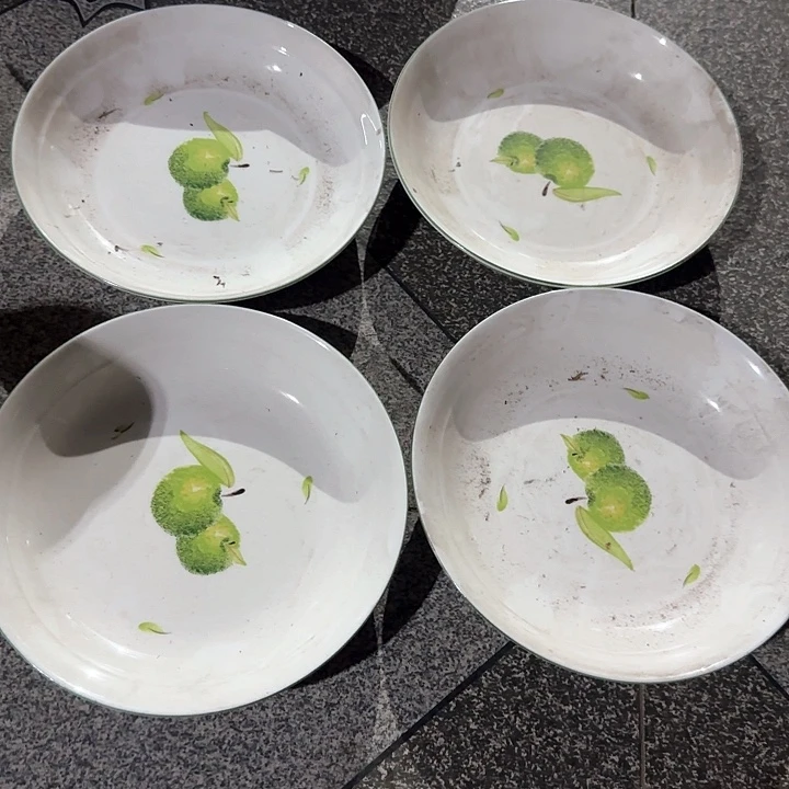 瓷片陶瓷盘子碗啥都有口径17.5高度3