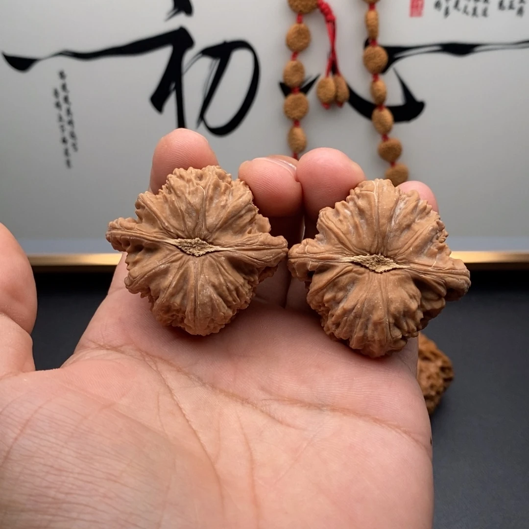 吊坠文玩核桃白狮子43