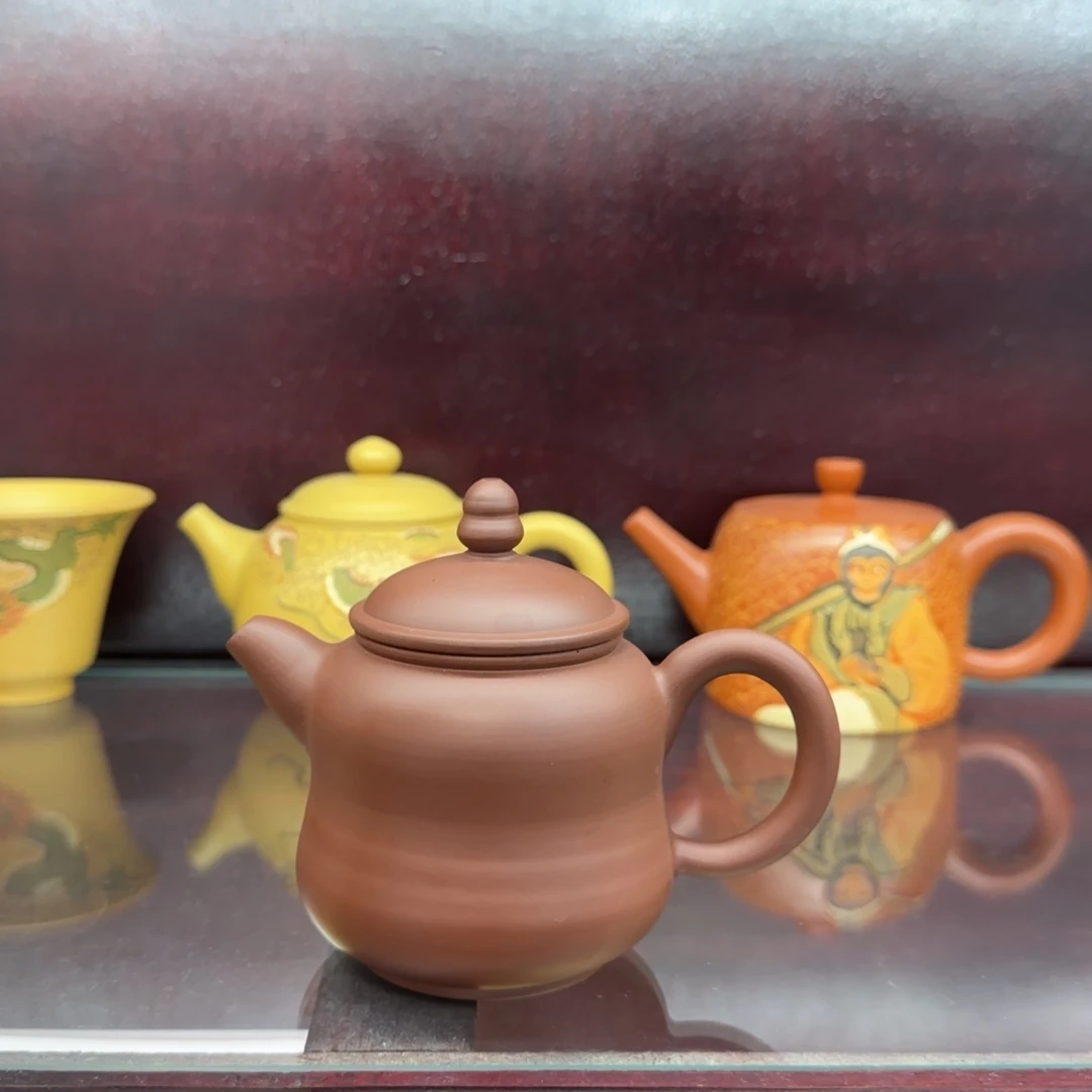 【闪购商品】清水泥茶壶紫泥葫芦