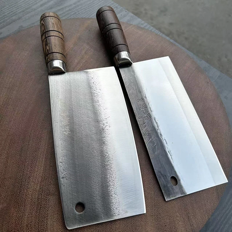 吹毛断发仙湖刀具超锋利5C钢轻薄片刀厨师家用菜刀切肉鱼生刀斩切