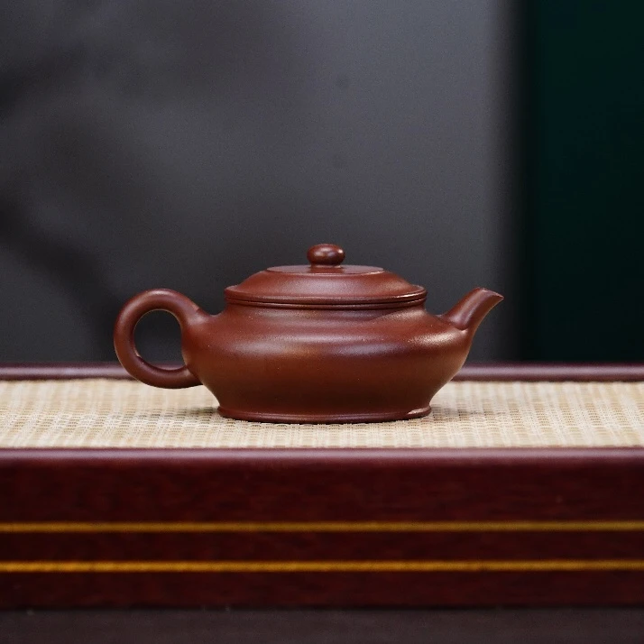 7号黄龙源·底槽青[虚扁]宜兴原矿手工紫砂壶
