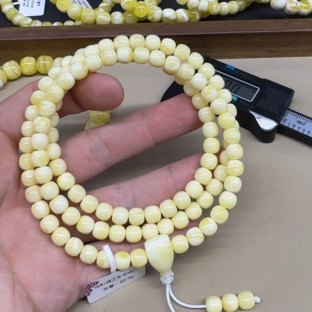 琥珀未镶嵌手链精工老型手串