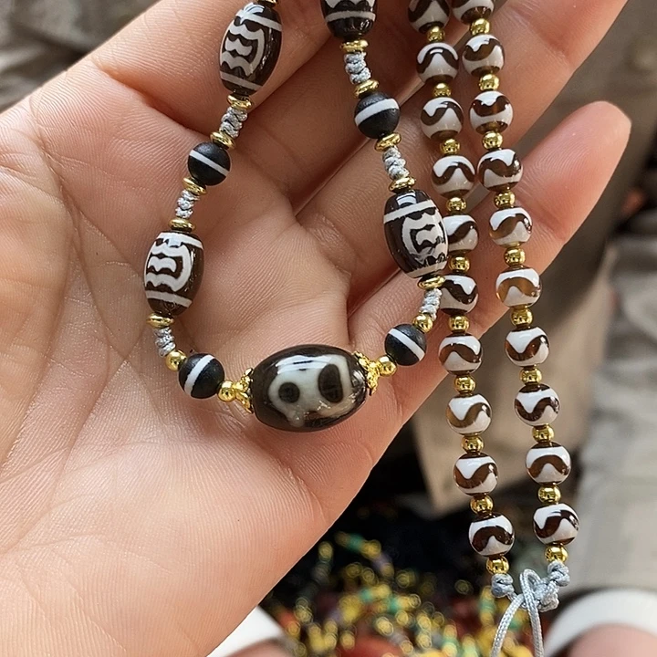 半***馆玛瑙/玉髓合金颈饰