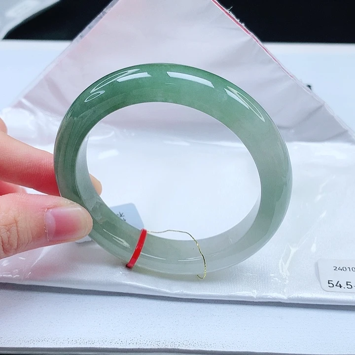 翡翠手镯未镶嵌缅甸天然a货手镯54+