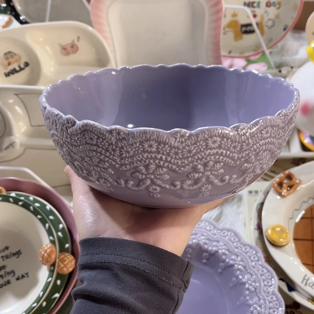 蕾丝打盆陶瓷餐具系列