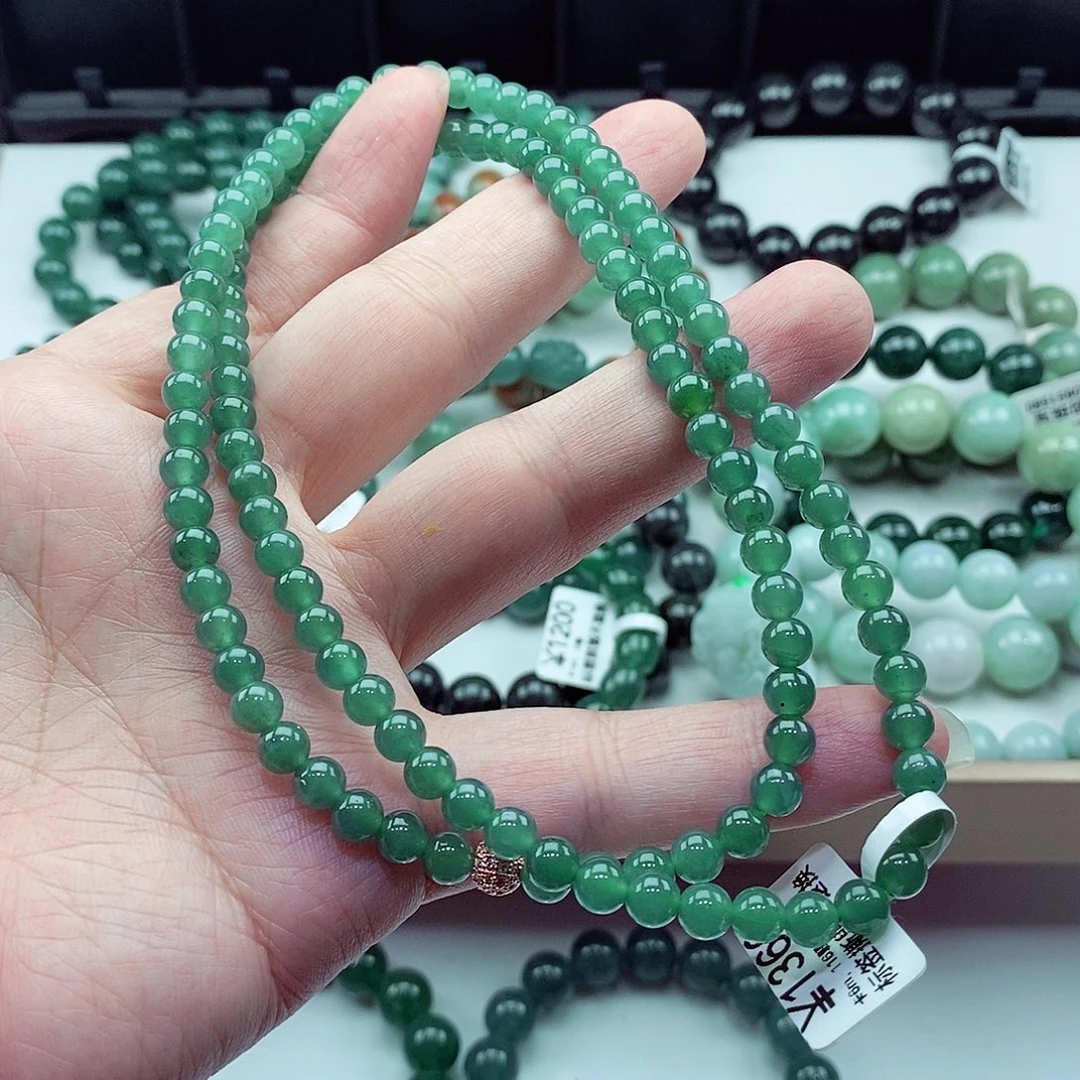 翡翠未镶嵌毛衣链