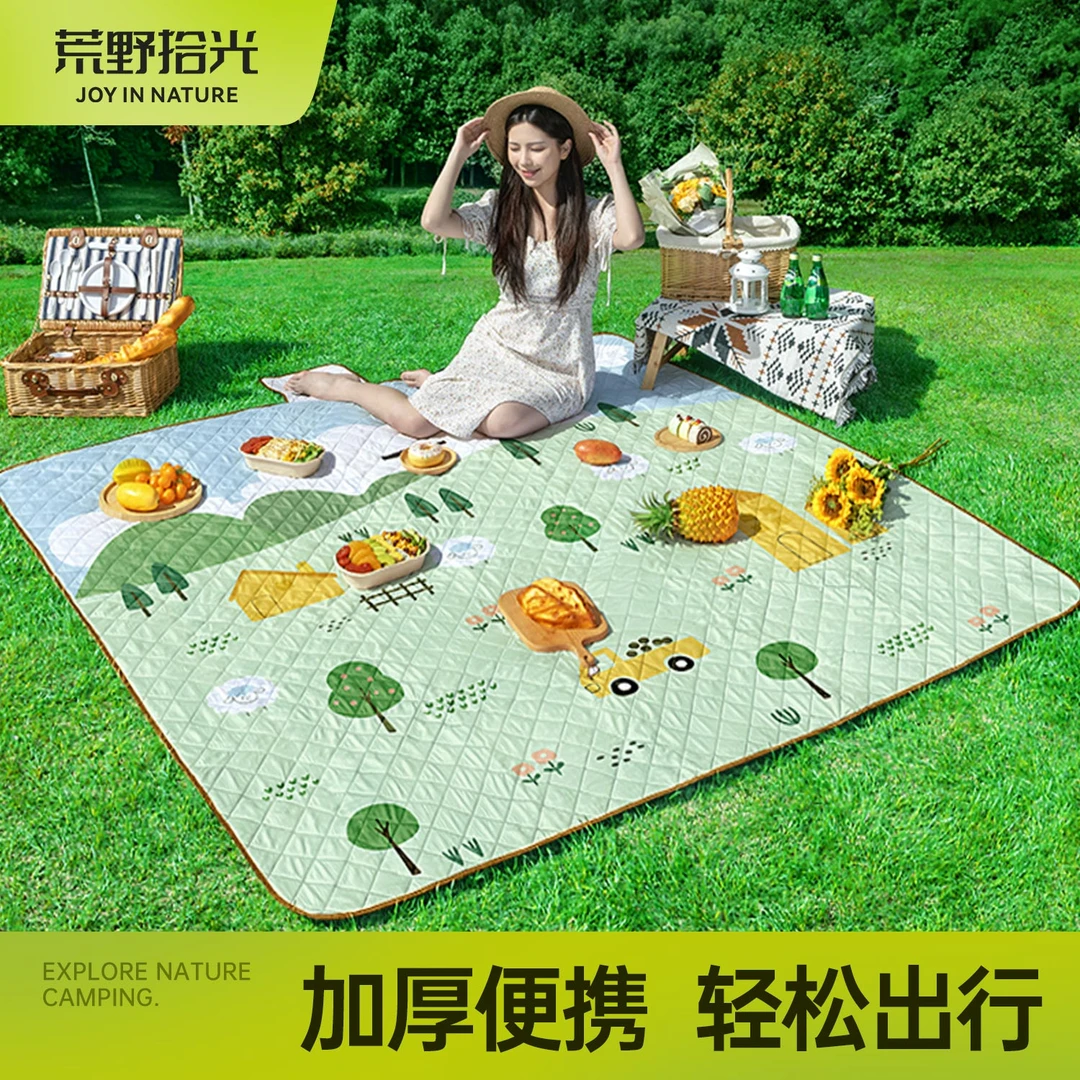 野餐垫防潮垫加厚春游户外防水超声波地垫便携野炊春游露营帐篷垫