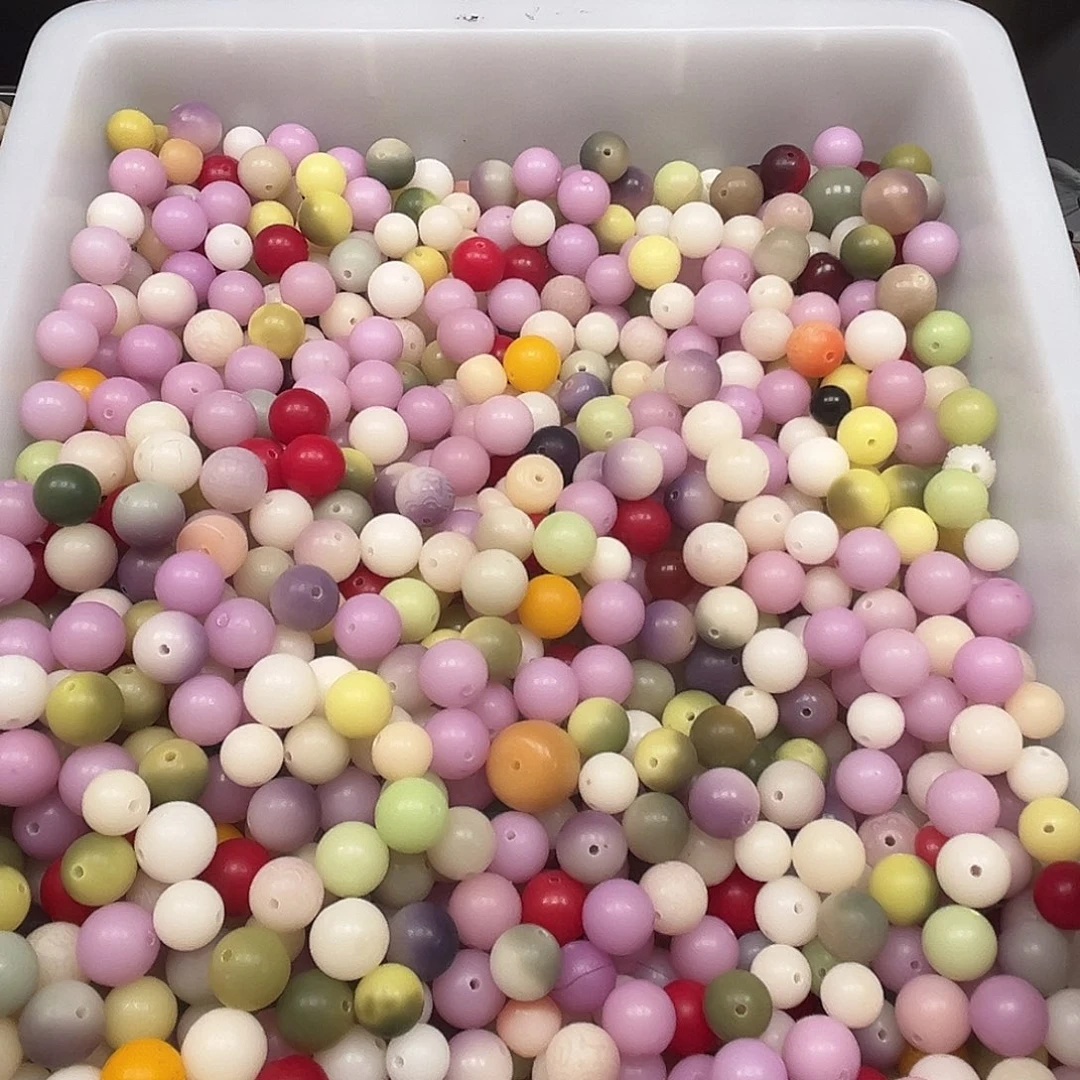 菩提根/象牙果手串500颗混装珠微瑕圆珠