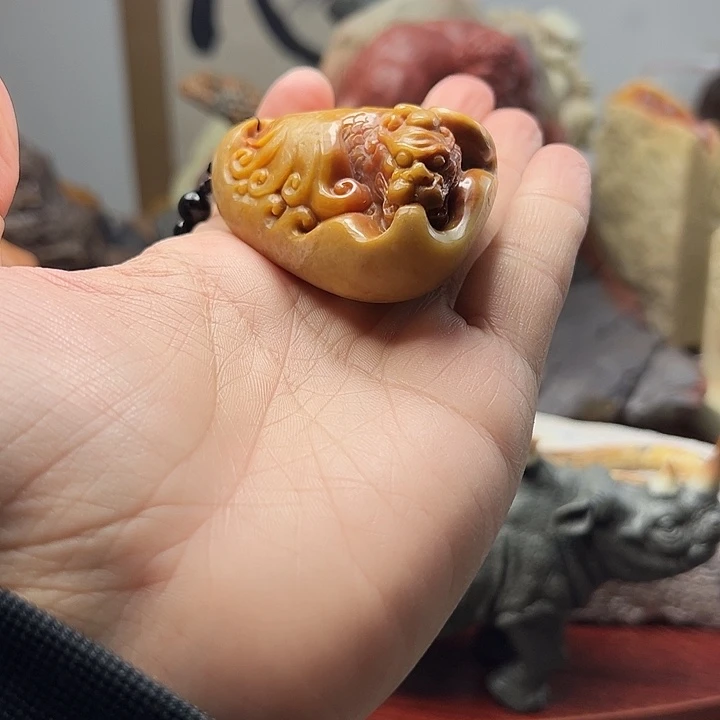 寿山石寿山石手把件