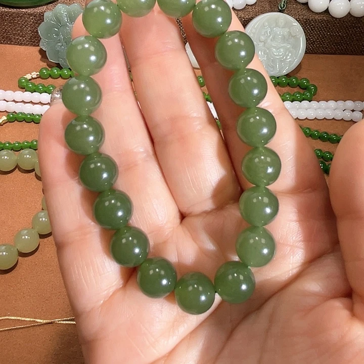 和田玉未镶嵌手链